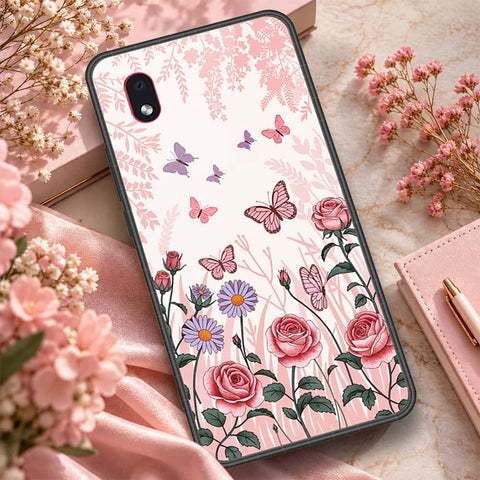 Samsung Galaxy A01 Core Cover - ONation Botanical Bloom Series - HQ Premium Shine Durable Shatterproof Case