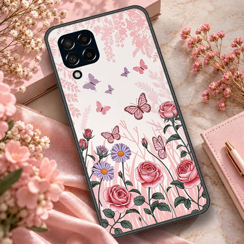 Samsung Galaxy F12 Cover - ONation Botanical Bloom Series - HQ Premium Shine Durable Shatterproof Case