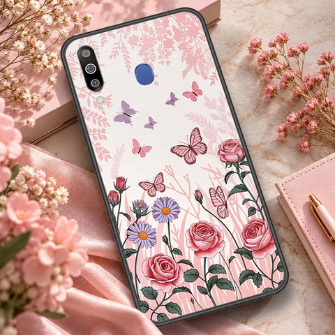 Samsung Galaxy A40s Cover - ONation Botanical Bloom Series - HQ Premium Shine Durable Shatterproof Case