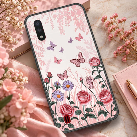 Samsung Galaxy A01 Cover - ONation Botanical Bloom Series - HQ Premium Shine Durable Shatterproof Case