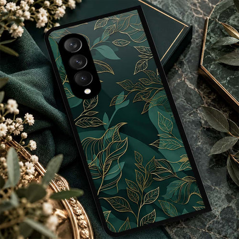 Samsung Galaxy Z Fold 3 5G Cover - ONation Botanical Bloom Series - HQ Premium Shine Durable Shatterproof Case