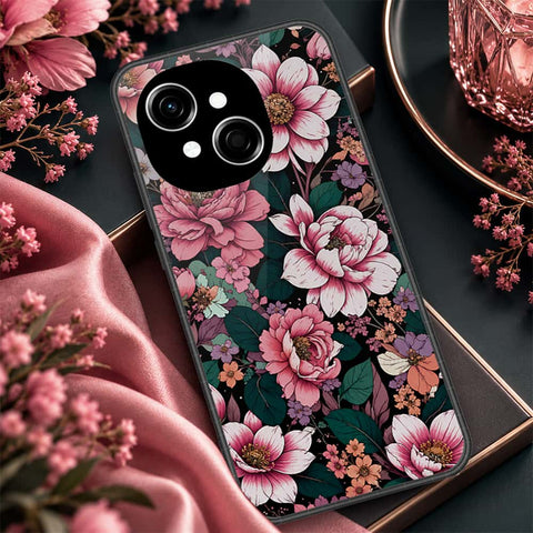 Tecno Spark 40C Cover - ONation Botanical Bloom Series - HQ Premium Shine Durable Shatterproof Case