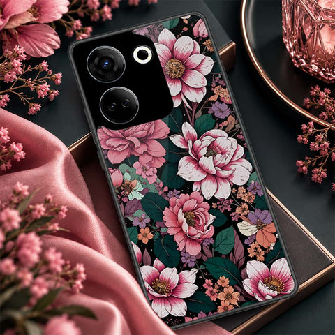 Tecno Camon 20 Cover - ONation Botanical Bloom Series - HQ Premium Shine Durable Shatterproof Case