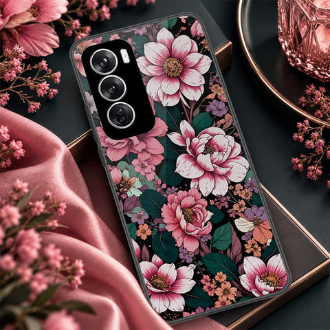 Oppo Reno 12 Cover - ONation Botanical Bloom Series - HQ Premium Shine Durable Shatterproof Case