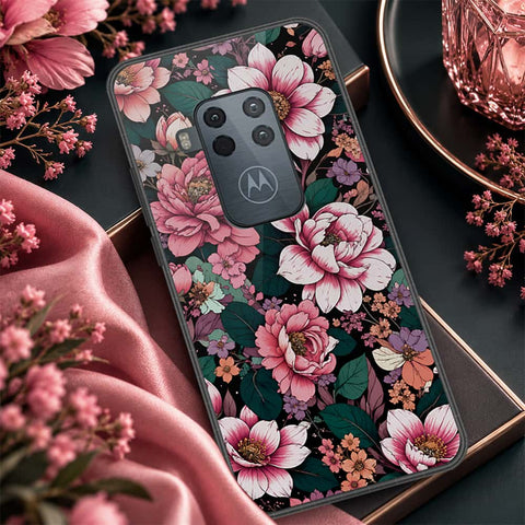 Motorola One Zoom Cover - ONation Botanical Bloom Series - HQ Premium Shine Durable Shatterproof Case