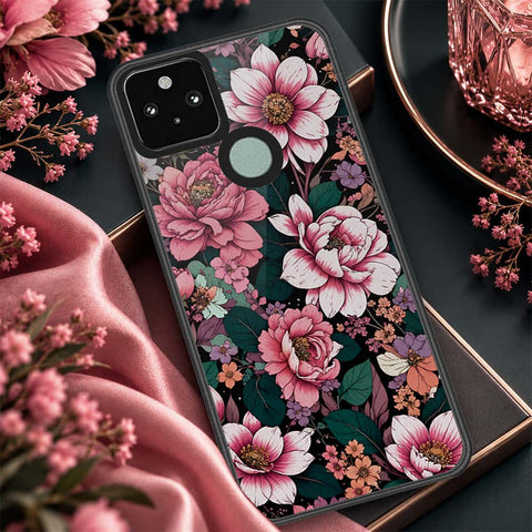 Google Pixel 5 XL Cover - ONation Botanical Bloom Series - HQ Premium Shine Durable Shatterproof Case