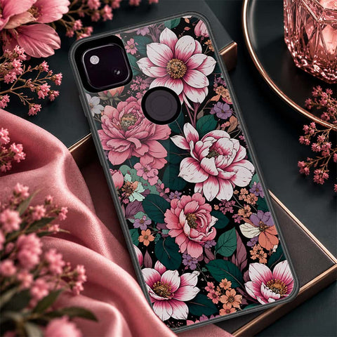 Google Pixel 4a 4G Cover - ONation Botanical Bloom Series - HQ Premium Shine Durable Shatterproof Case