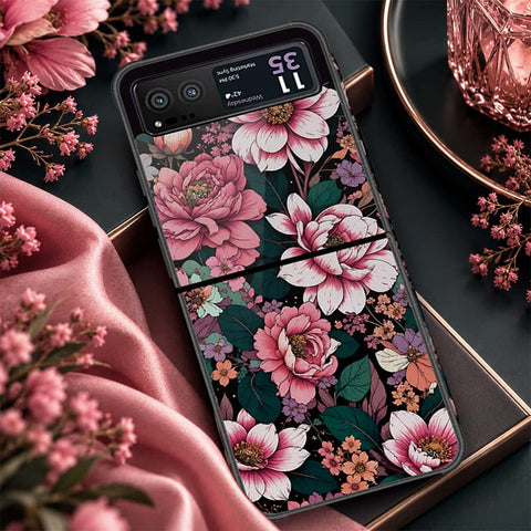 Motorola Razr 40 Cover - ONation Botanical Bloom Series - HQ Premium Shine Durable Shatterproof Case