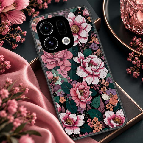 Oppo Find X9 Cover - ONation Botanical Bloom Series - HQ Premium Shine Durable Shatterproof Case