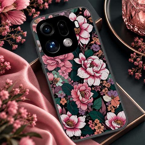 Oppo Find X9 Pro Cover - ONation Botanical Bloom Series - HQ Premium Shine Durable Shatterproof Case
