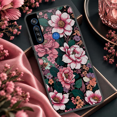 Motorola Moto G8 Play Cover - ONation Botanical Bloom Series - HQ Premium Shine Durable Shatterproof Case