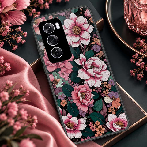 Oppo Reno 12 Pro Cover - ONation Botanical Bloom Series - HQ Premium Shine Durable Shatterproof Case
