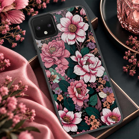 Google Pixel 4 Cover - ONation Botanical Bloom Series - HQ Premium Shine Durable Shatterproof Case