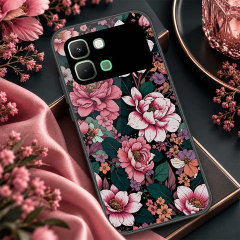 Infinix Note Edge Cover - ONation Botanical Bloom Series - HQ Premium Shine Durable Shatterproof Case