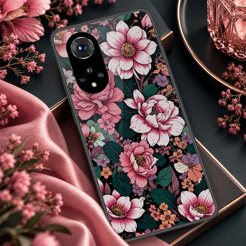 Huawei Nova 9 Cover - ONation Botanical Bloom Series - HQ Premium Shine Durable Shatterproof Case