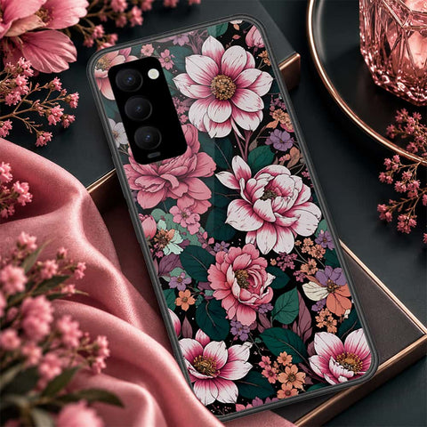 Tecno Camon 18P Cover - ONation Botanical Bloom Series - HQ Premium Shine Durable Shatterproof Case
