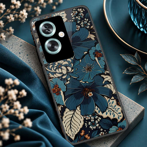 Oppo A2 Cover - ONation Botanical Bloom Series - HQ Premium Shine Durable Shatterproof Case