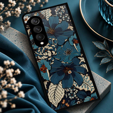 Samsung Galaxy Z Fold 3 5G Cover - ONation Botanical Bloom Series - HQ Premium Shine Durable Shatterproof Case