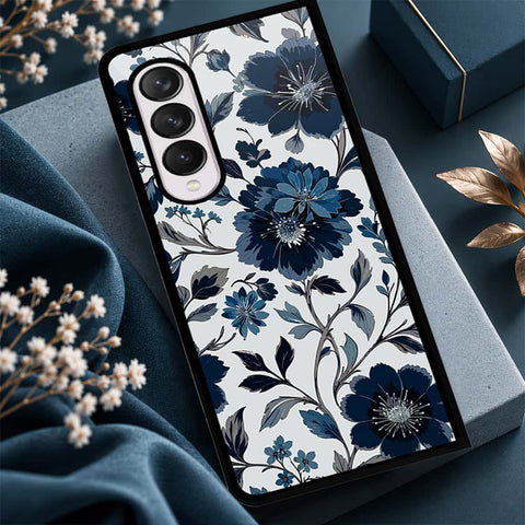 Samsung Galaxy Z Fold 4 5G Cover - ONation Botanical Bloom Series - HQ Premium Shine Durable Shatterproof Case