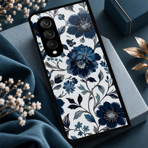 Samsung Galaxy Z Fold 3 5G Cover - ONation Botanical Bloom Series - HQ Premium Shine Durable Shatterproof Case