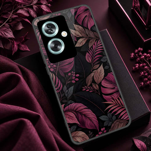 Oppo A2 Cover - ONation Botanical Bloom Series - HQ Premium Shine Durable Shatterproof Case