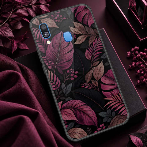 Samsung Galaxy A40 Cover - ONation Botanical Bloom Series - HQ Premium Shine Durable Shatterproof Case