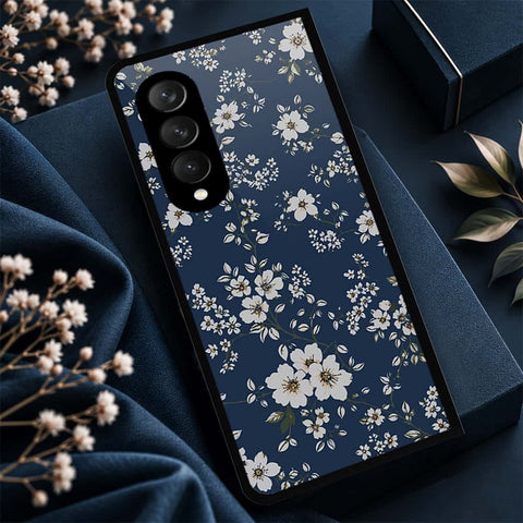 Samsung Galaxy Z Fold 3 5G Cover - ONation Botanical Bloom Series - HQ Premium Shine Durable Shatterproof Case