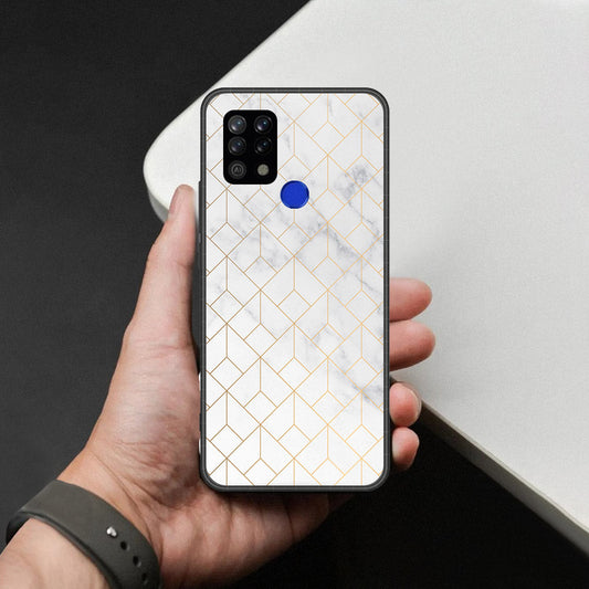 Tecno Pova LD7 Cover - White Marble Series 2 - HQ Premium Shine Durable Shatterproof Case