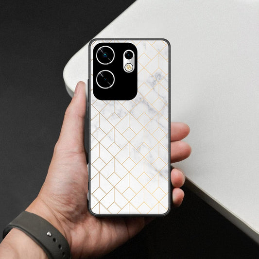 Infinix Zero 30 4G Cover - White Marble Series 2 - HQ Premium Shine Durable Shatterproof Case