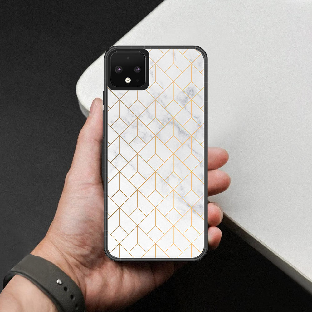 Google Pixel 4 XL Cover - White Marble Series 2 - HQ Premium Shine Durable Shatterproof Case