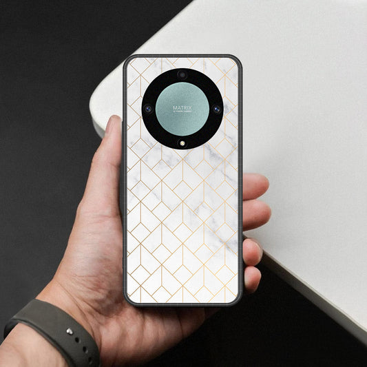 Honor X40 Cover - White Marble Series 2 - HQ Premium Shine Durable Shatterproof Case