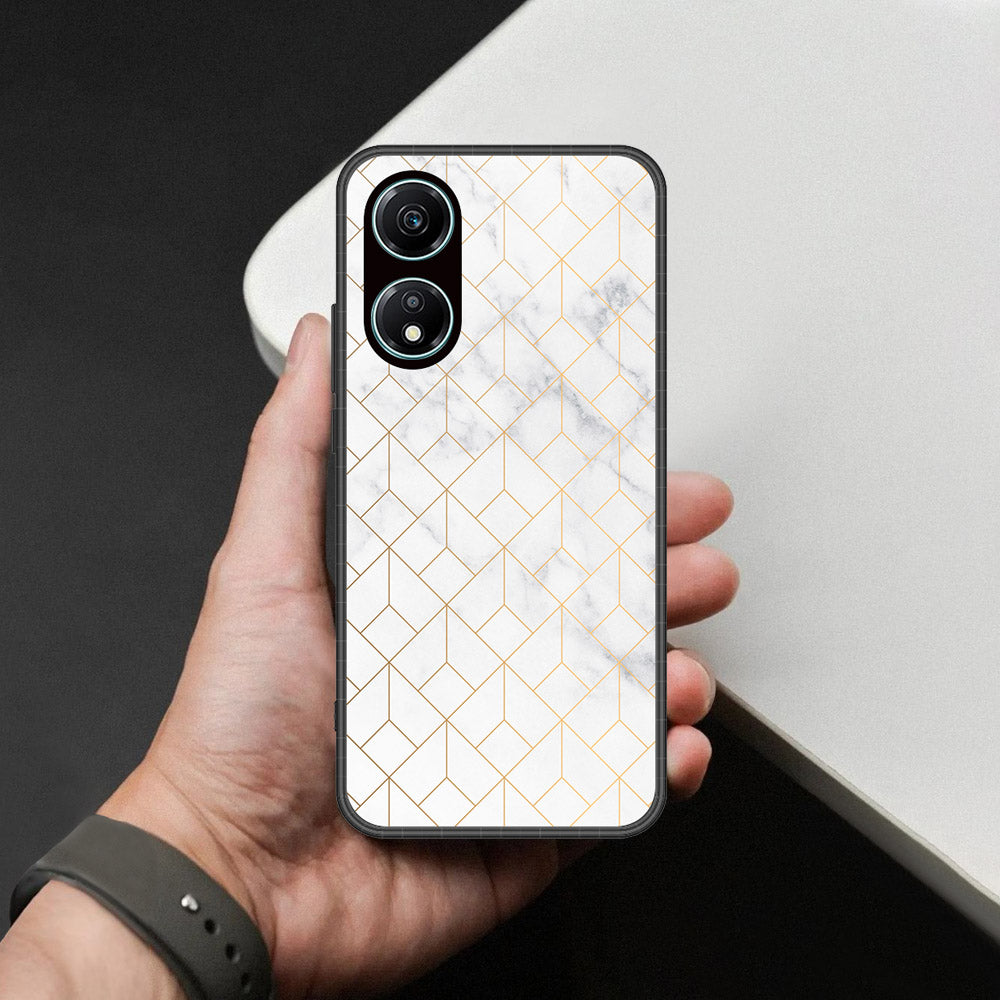 Honor X5 Plus Cover - White Marble Series 2 - HQ Premium Shine Durable Shatterproof Case