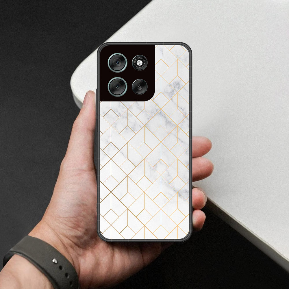 Motorola Moto G86 Power Cover - White Marble Series 2 - HQ Premium Shine Durable Shatterproof Case