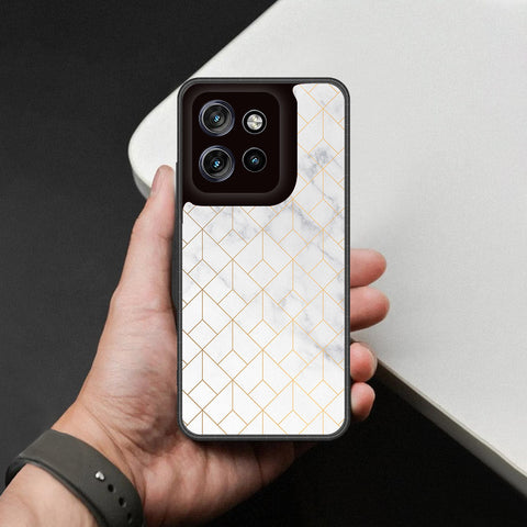 Motorola Edge 50 Neo Cover - White Marble Series 2 - HQ Premium Shine Durable Shatterproof Case