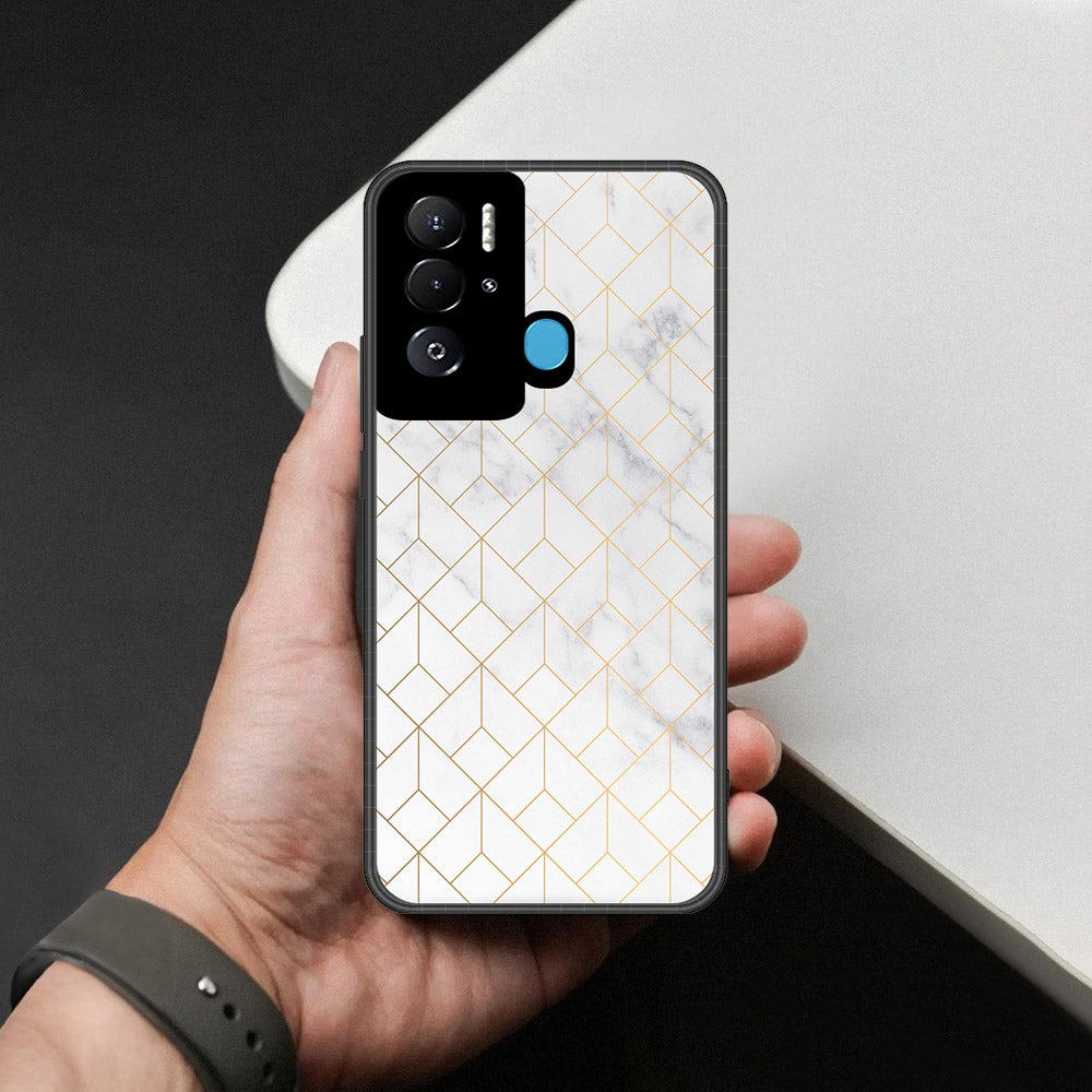 Tecno Pova Neo Cover - White Marble Series 2 - HQ Premium Shine Durable Shatterproof Case