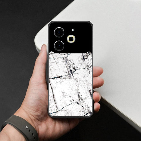 Tecno Pova 6 Neo Cover - White Marble Series 2 - HQ Premium Shine Durable Shatterproof Case