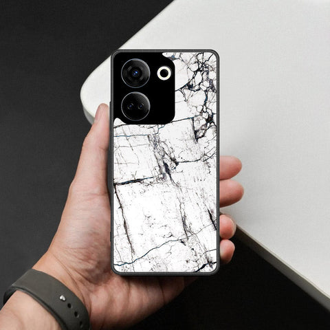 Tecno Camon 20 Pro Cover - White Marble Series 2 - HQ Premium Shine Durable Shatterproof Case