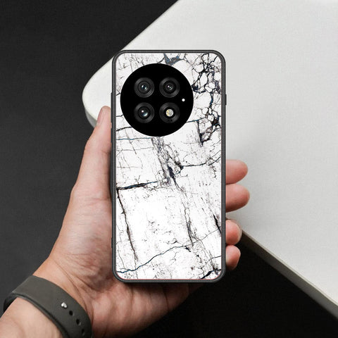 OnePlus 13 Cover - White Marble Series 2 - HQ Premium Shine Durable Shatterproof Case