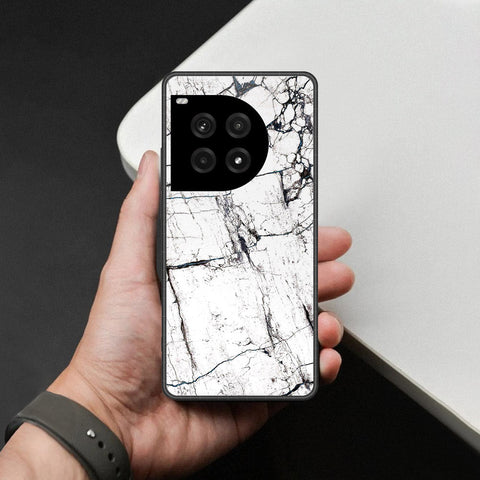 OnePlus Ace 2 Cover - White Marble Series 2 - HQ Premium Shine Durable Shatterproof Case