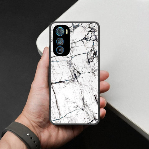 Motorola Edge 30 Cover - White Marble Series 2 - HQ Premium Shine Durable Shatterproof Case
