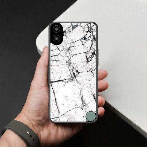 Nothing CMF Phone 1 Cover - White Marble Series 2 - HQ Premium Shine Durable Shatterproof Case