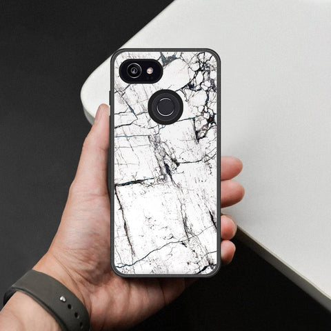 Google Pixel 3 XL Cover - White Marble Series 2 - HQ Premium Shine Durable Shatterproof Case