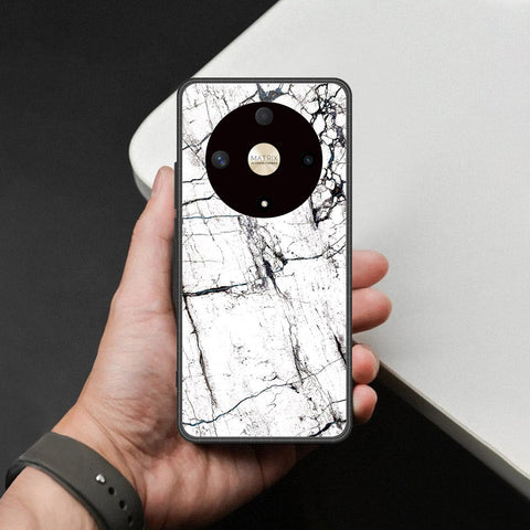 Honor X9a Cover - White Marble Series 2 - HQ Premium Shine Durable Shatterproof Case