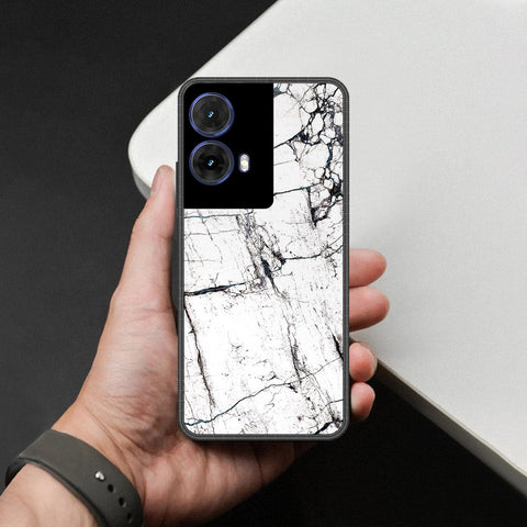 Motorola Moto G85 Cover - White Marble Series 2 - HQ Premium Shine Durable Shatterproof Case