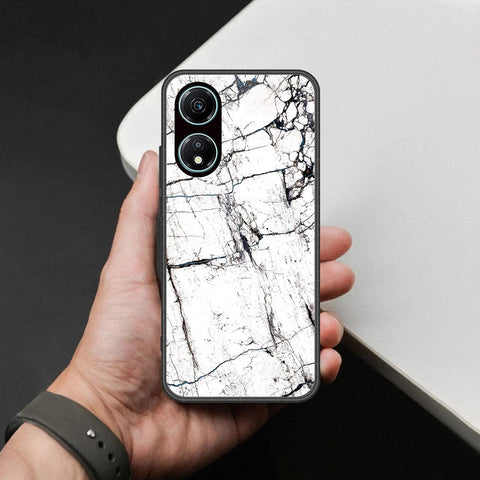Honor X5 Plus Cover - White Marble Series 2 - HQ Premium Shine Durable Shatterproof Case