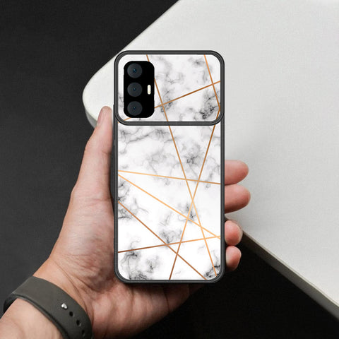 Tecno Spark 8 Pro Cover - White Marble Series 2 - HQ Premium Shine Durable Shatterproof Case