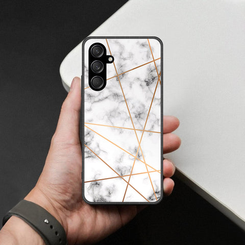 Samsung Galaxy A57 Cover - White Marble Series 2 - HQ Premium Shine Durable Shatterproof Case