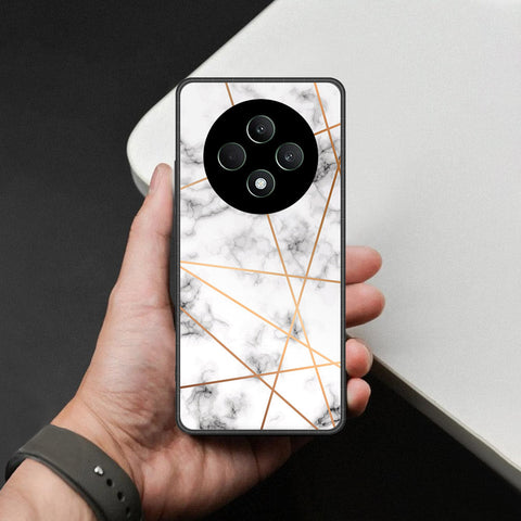 Oppo F27 Cover - White Marble Series 2 - HQ Premium Shine Durable Shatterproof Case