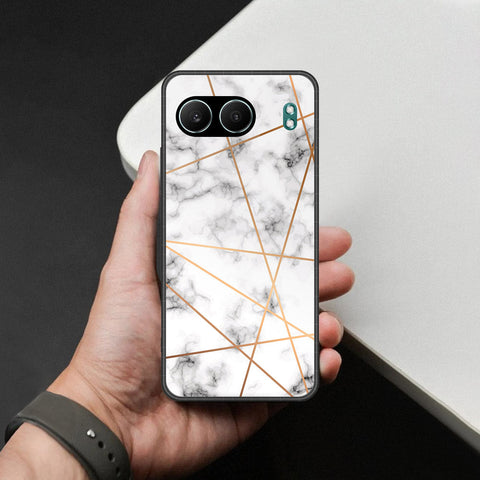 OnePlus Nord 4 Cover - White Marble Series 2 - HQ Premium Shine Durable Shatterproof Case