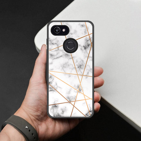 Google Pixel 3 XL Cover - White Marble Series 2 - HQ Premium Shine Durable Shatterproof Case